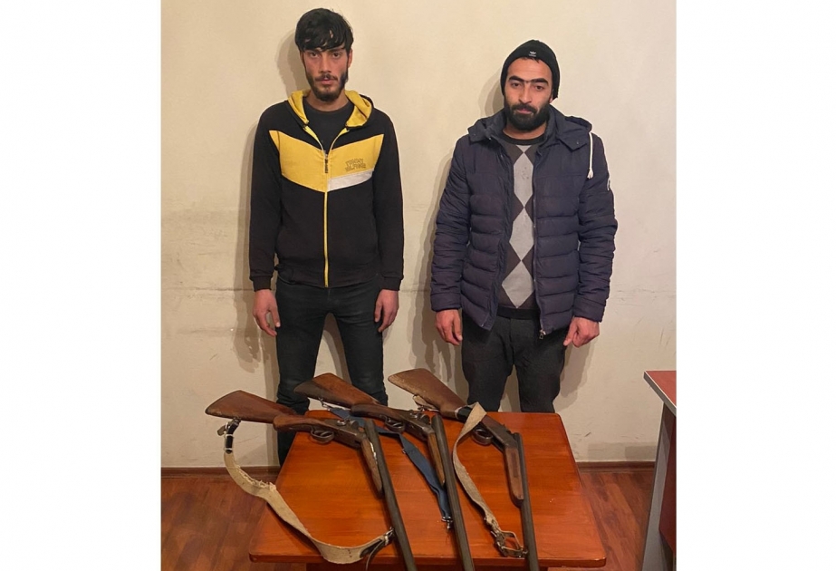 ضبط بنادق للصيد غير قانونية ذات الماسورة المزدوجة لدى مواطنين في أقصو – صورة