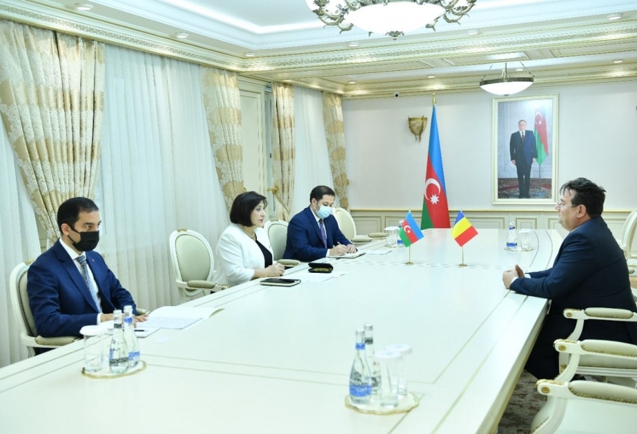 Speaker of Milli Majlis meets with Romanian Ambassador to Azerbaijan