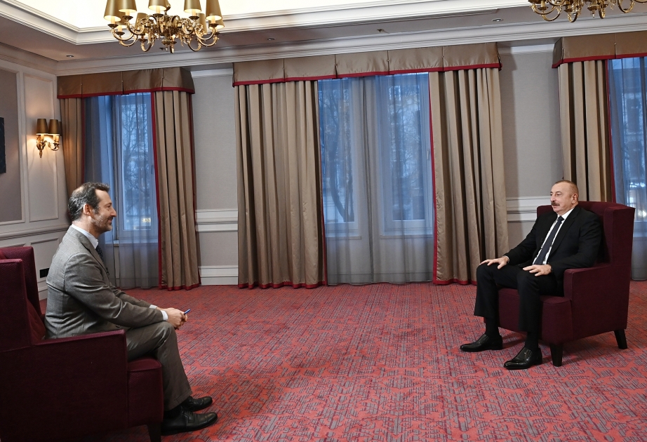 Prezident İlham Əliyev Brüsseldə İtaliyanın “İl Sole 24 Ore” qəzetinə müsahibə verib VİDEO