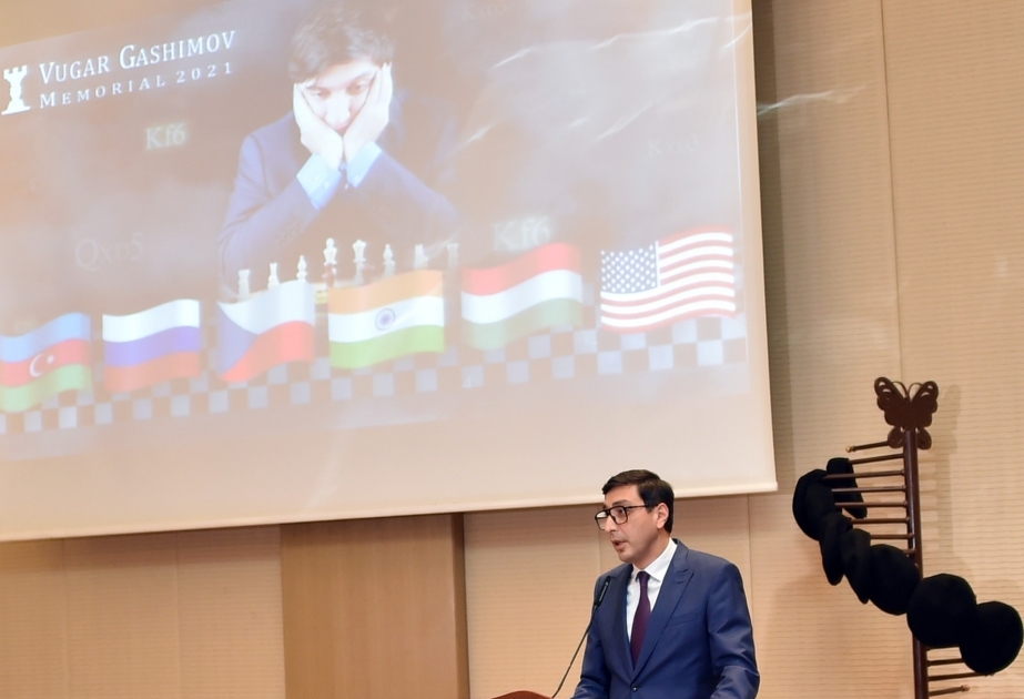 Cérémonie d'ouverture du tournoi dédié à la mémoire du célèbre grand maître Vugar Hachimov
