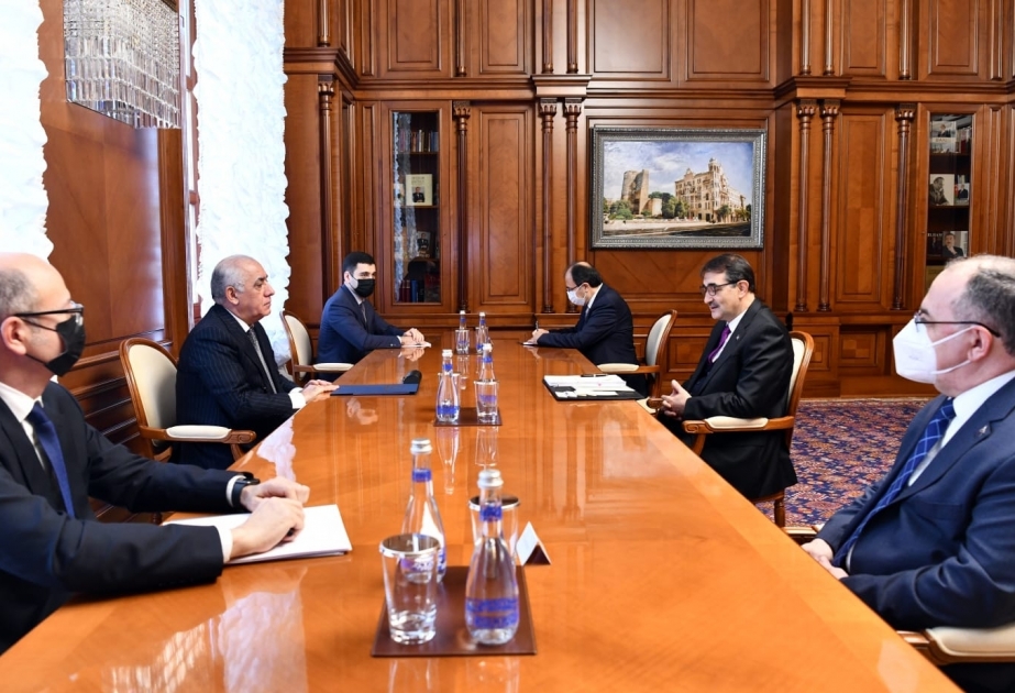 Le Premier ministre azerbaïdjanais reçoit le ministre turc de l’Energie et des Ressources naturelles