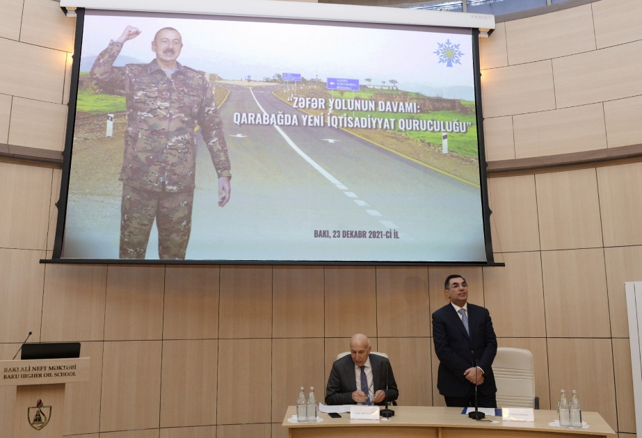 Bakıda “Zəfər yolunun davamı: Qarabağda yeni iqtisadiyyat quruculuğu” mövzusunda konfrans keçirilib