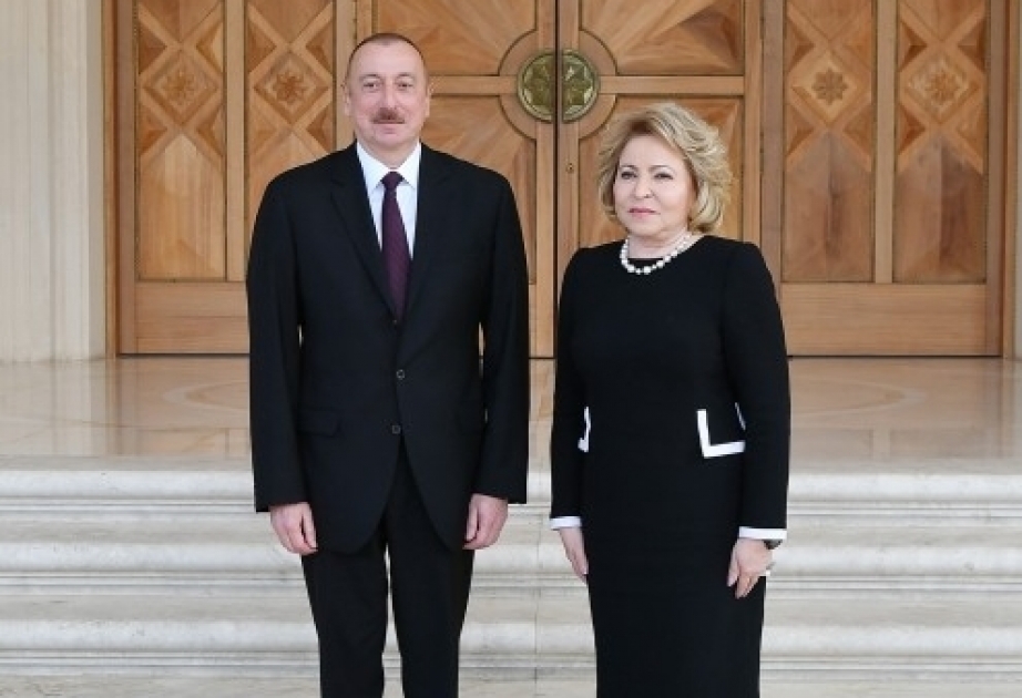La presidenta del Consejo de la Federación de la Asamblea Federal de Rusia mantuvo una conversación telefónica con el presidente azerbaiyano