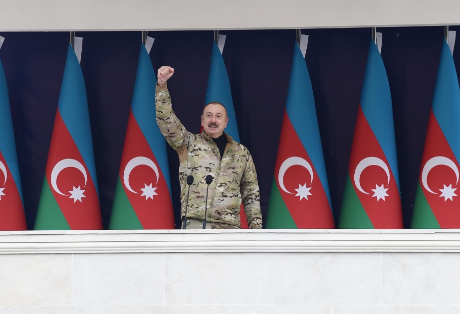 Президент, Победоносный Верховный главнокомандующий Ильхам Алиев принял участие в открытии воинской части в поселке Гадрут  ОБНОВЛЕНО ВИДЕО