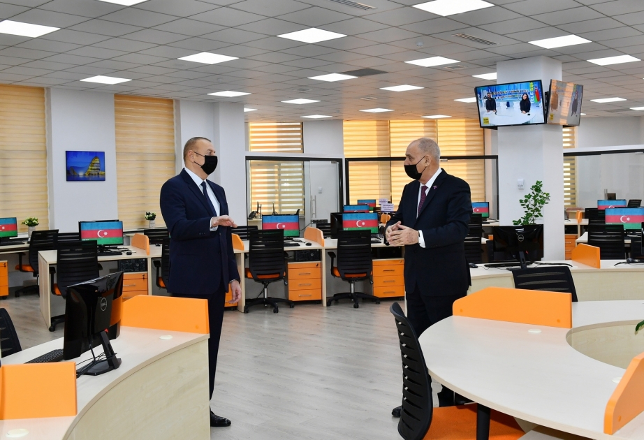 Prezident İlham Əliyev AZƏRTAC-ın yeni binası ilə tanış olub YENİLƏNİB VİDEO