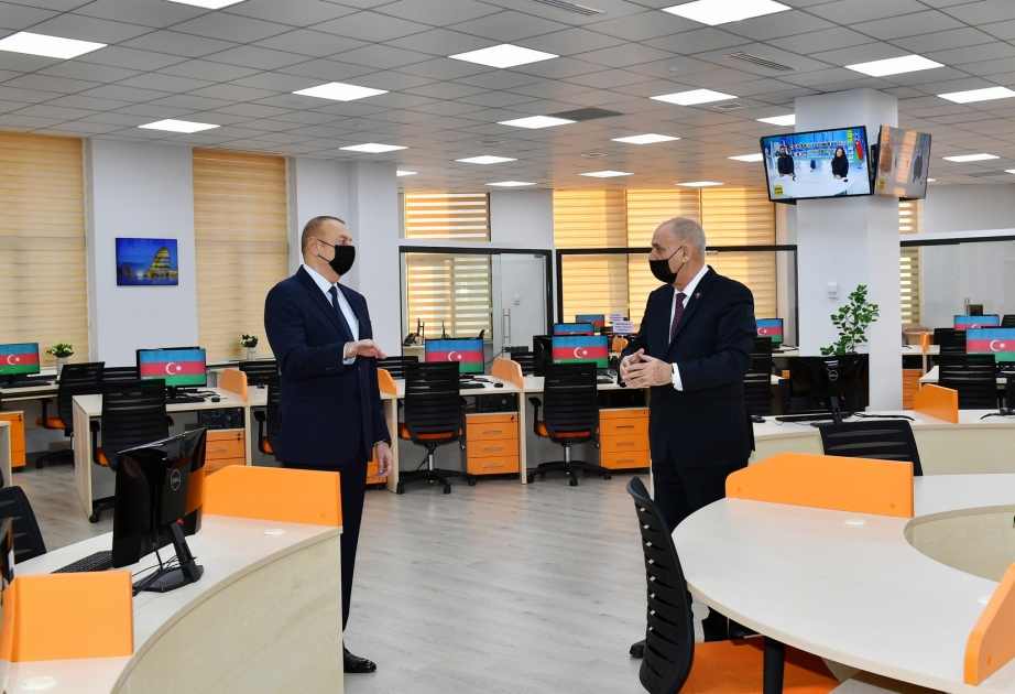 President Ilham Aliyev viewed new building of AZERTAC - VIDEO