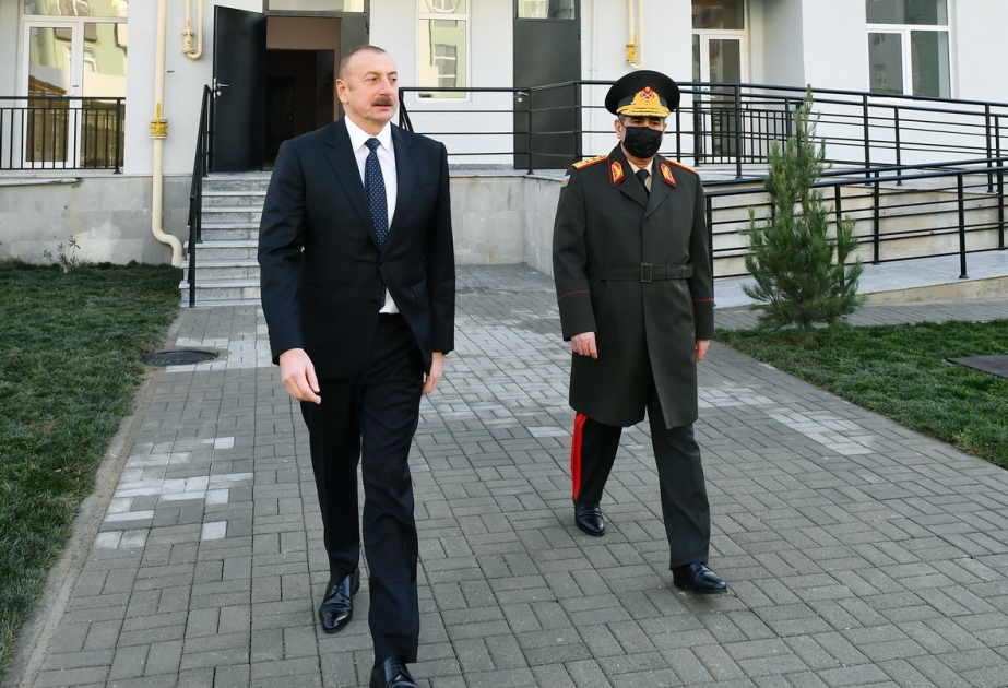 Apartments for servicemen were commissioned at MIDA' s Hovsan and Yasamal residential complexes President Ilham Aliyev viewed the apartments VIDEO