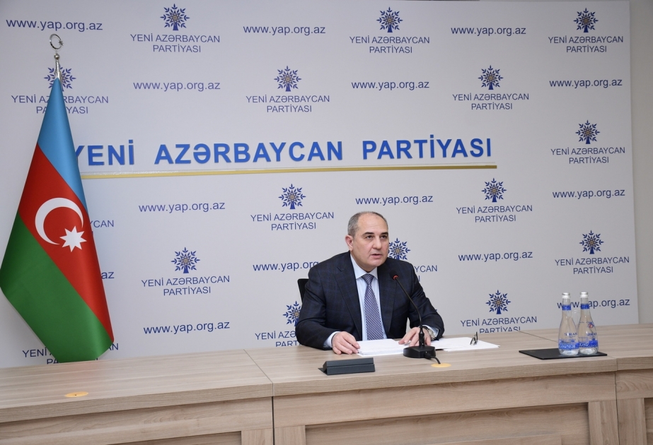 Yeni Azərbaycan Partiyası İdarə Heyətinin videokonfrans formatında növbəti iclası keçirilib