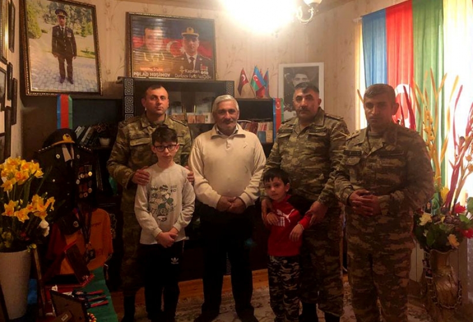 Bayramlar münasibətilə şəhid ailələri ziyarət olunub VİDEO
