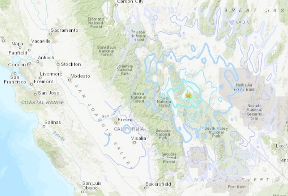 زلزال بقوة 4.8 درجة يضرب ولاية كاليفورنيا الأمريكية