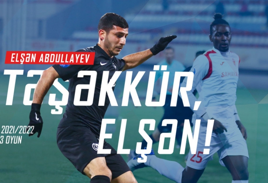 “Səbail” klubu Elşən Abdullayev ilə müqaviləyə qarşılıqlı razılaşma əsasında xitam verib