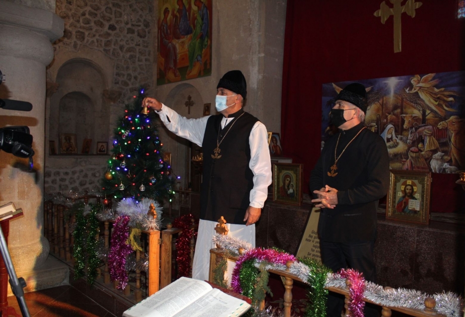 Orthodoxe Christen feiern in Gabala Weihnachten