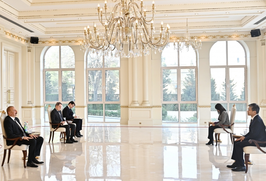 Le président Ilham Aliyev reçoit les lettres de créance du nouvel ambassadeur de la République de Corée Azerbaïdjan VIDEO