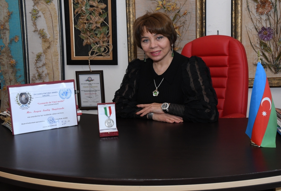 La distinguida artista azerbaiyana recibe la Medalla Leonardo da Vinci