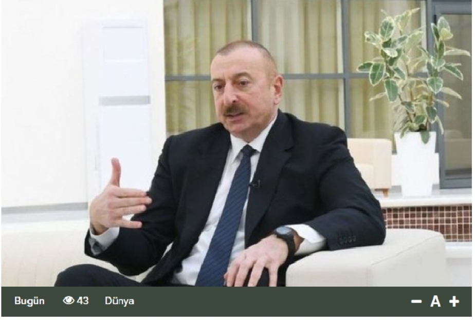 Prezident İlham Əliyevin yerli televiziya kanallarına müsahibəsi Gürcüstan mətbuatında işıqlandırılıb