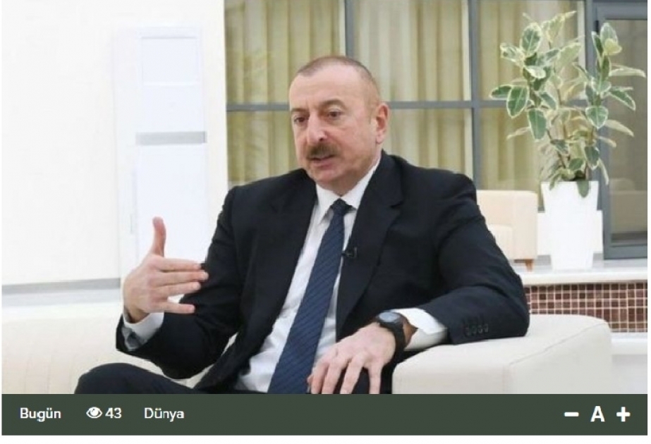 President Ilham Aliyev`s interview with local TV channels in spotlight of Georgian media