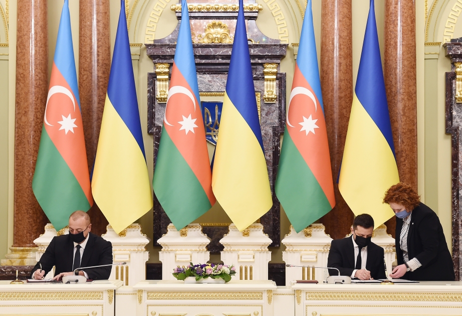 Azerbaijan, Ukraine signed bilateral documents VIDEO