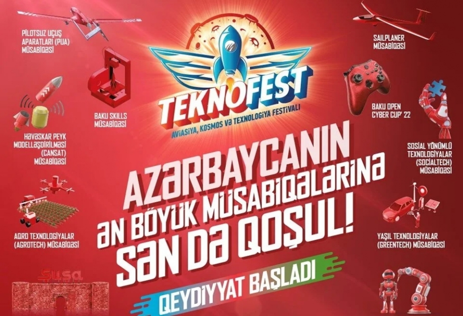 Azərbaycanda keçiriləcək “TEKNOFEST” festivalının vaxtı məlum olub