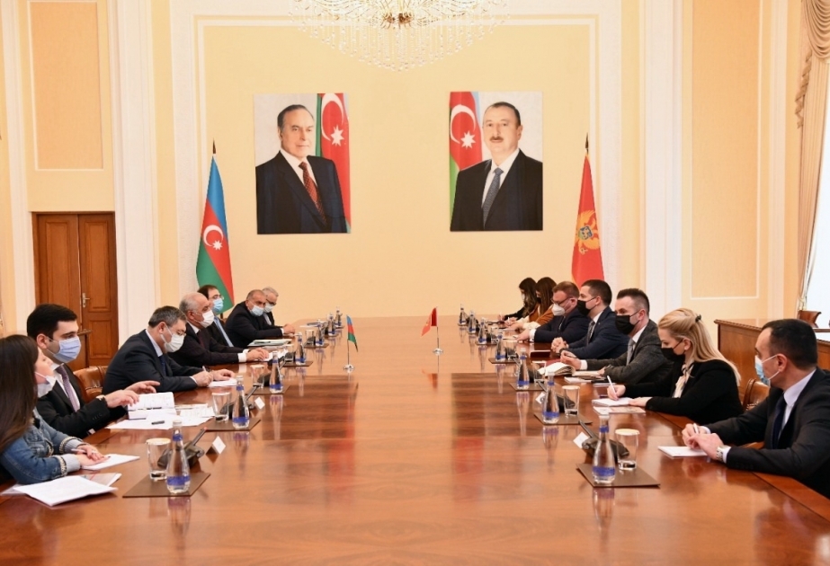 Primer ministro azerbaiyano se reúne con el presidente del Parlamento montenegrino