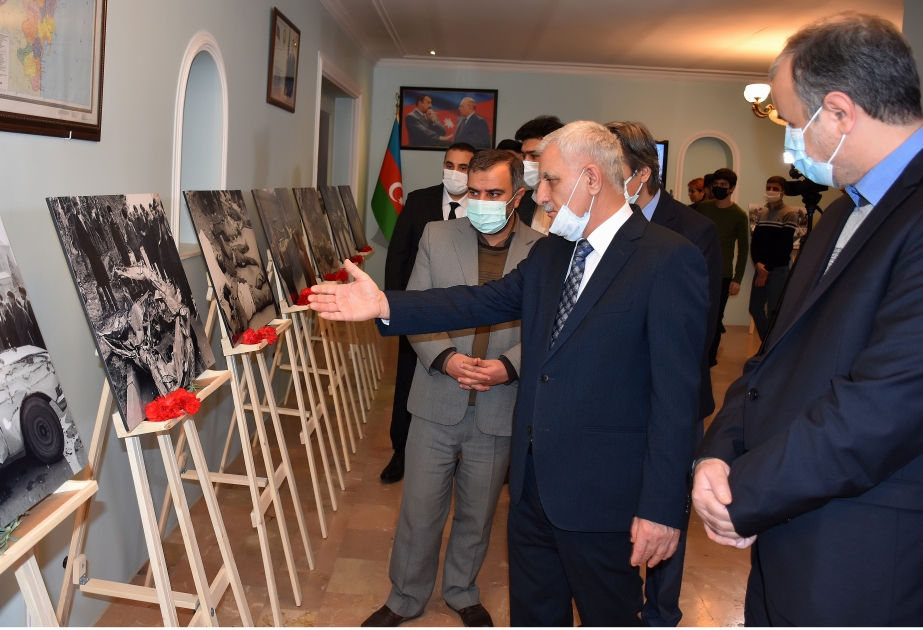 Təbrizdə 20 Yanvar – Ümumxalq Hüzn Günü ilə əlaqədar fotosərgi keçirilib