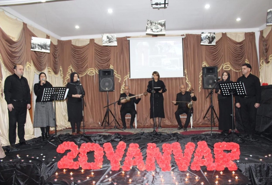 Hacıqabulda 20 Yanvar faciəsinə həsr olunan rəsm sərgisi açılıb