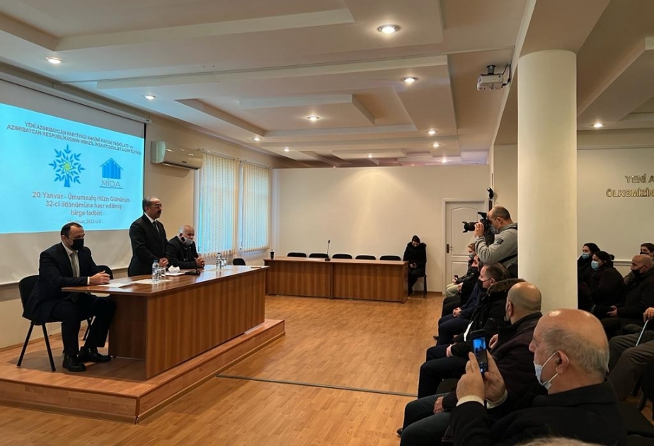Nəsimi rayonunda 20 Yanvar şəhidlərinin ailə üzvləri və əlillərlə görüş keçirilib