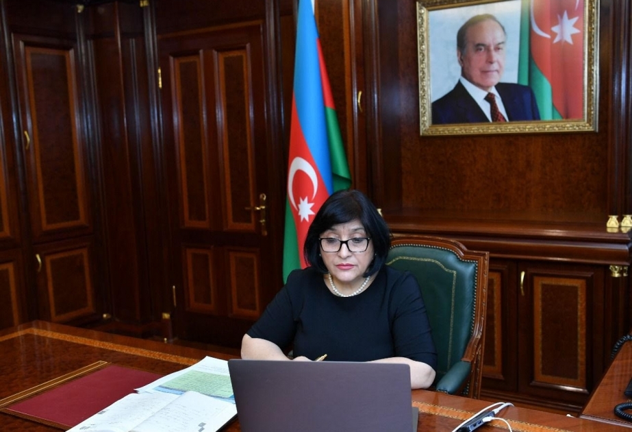 Председатель Милли Меджлиса Сахиба Гафарова провела очередной прием избирателей в режиме видеоконференции