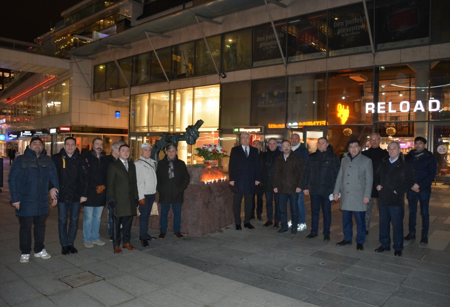 Stokholmda 20 Yanvar faciəsinin qurbanlarının xatirəsi anılıb