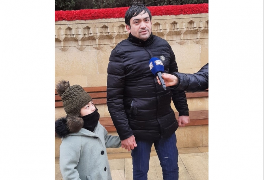 Bakı sakini: 20 Yanvar şəhidləri xalqımızın həmrəyliyinə nail oldular
