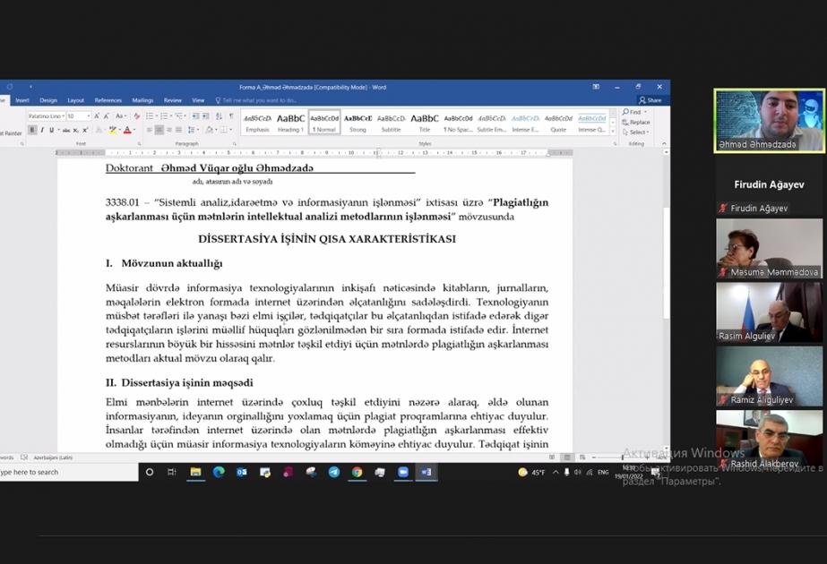 Fəlsəfə doktorluğuna iddialı olan tədqiqatçıların fəaliyyətinin monitorinqi aparılır