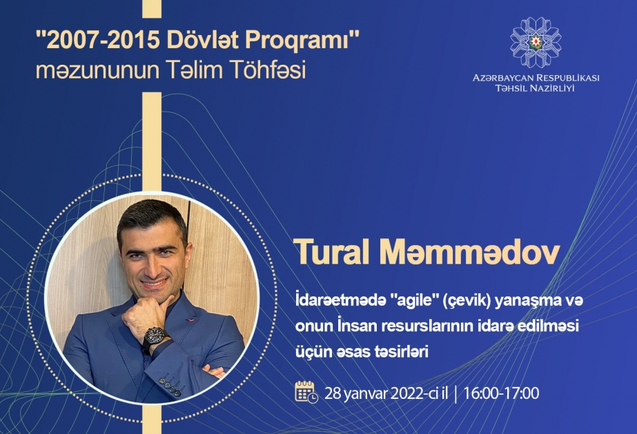 Dövlət Proqramı məzununun iştirakı ilə təlim təşkil olunacaq