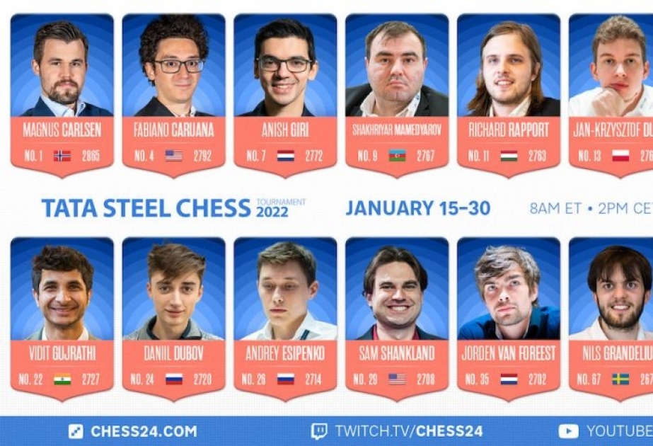 “Tata Steel Masters”: Şəhriyar Məmmədyarov Macarıstan təmsilçisi ilə mübarizə aparacaq