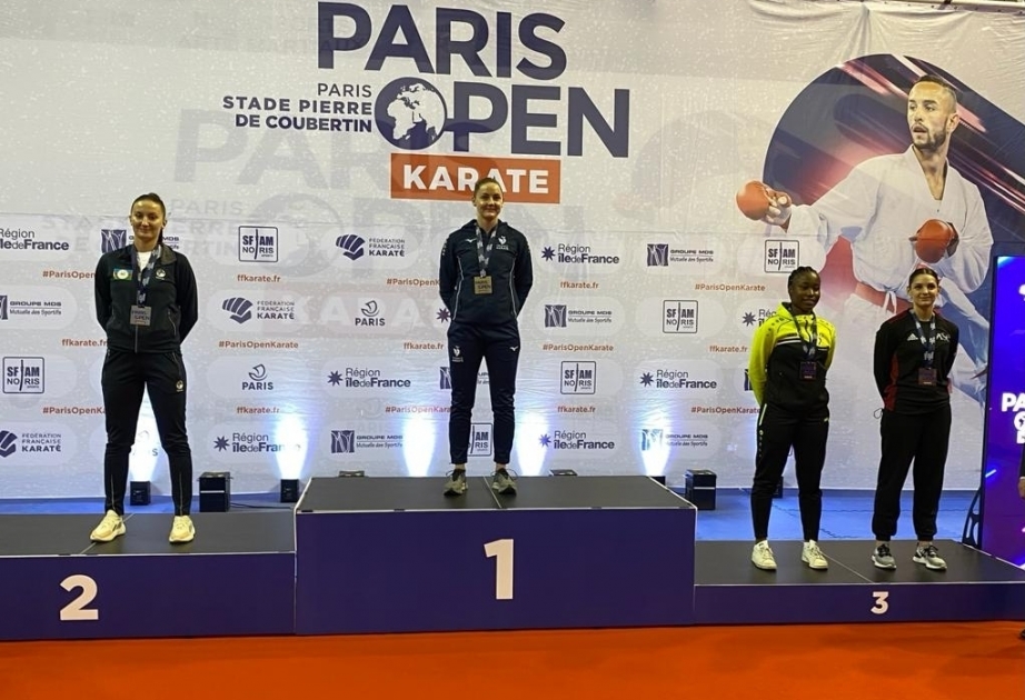 Azerbaijani female karate fighter bags silver at Paris Open 2022