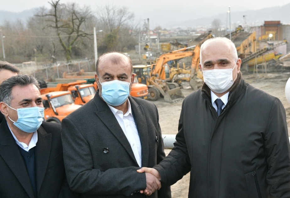 Groundbreaking ceremony held for highway bridge over Astarachay river