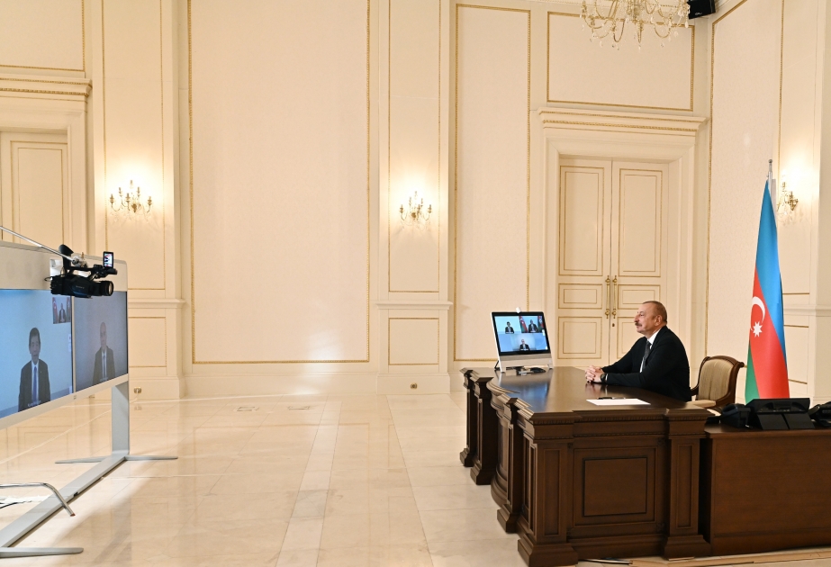 Prezident İlham Əliyev Ümumdünya Gömrük Təşkilatının Baş katibini videoformatda qəbul edib YENİLƏNİB VİDEO