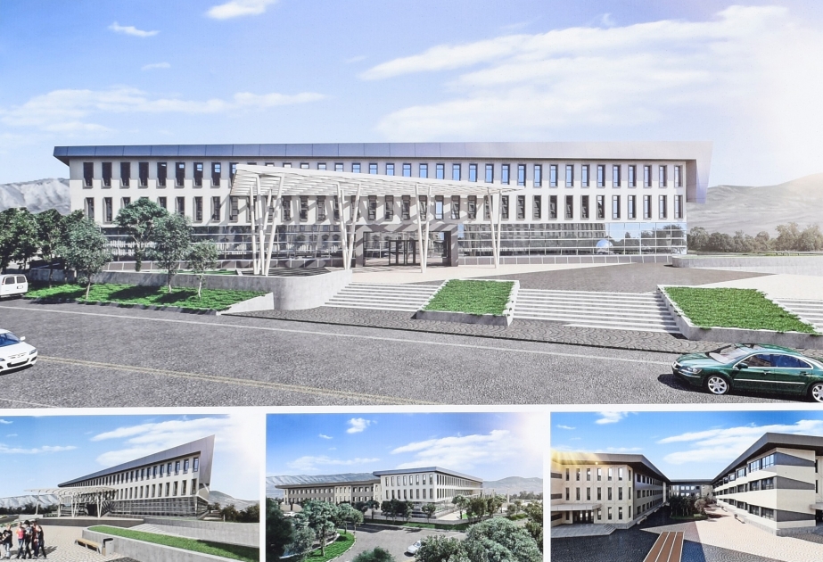 Edificio escolar en construcción en Aghdam tiene una capacidad de 960 alumnos