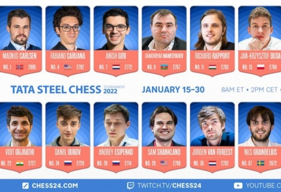 “Tata Steel Masters”: Şəhriyar Məmmədyarov növbəti turda Sergey Karyakin ilə qarşılaşacaq