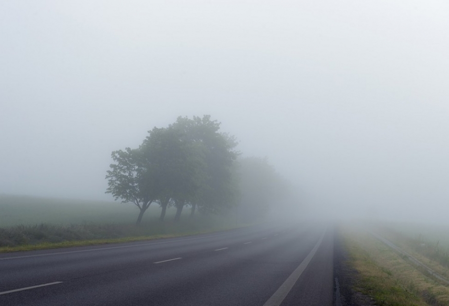 Из-за туманной погоды видимость на некоторых магистральных дорогах будет на расстоянии 300-800 метров
