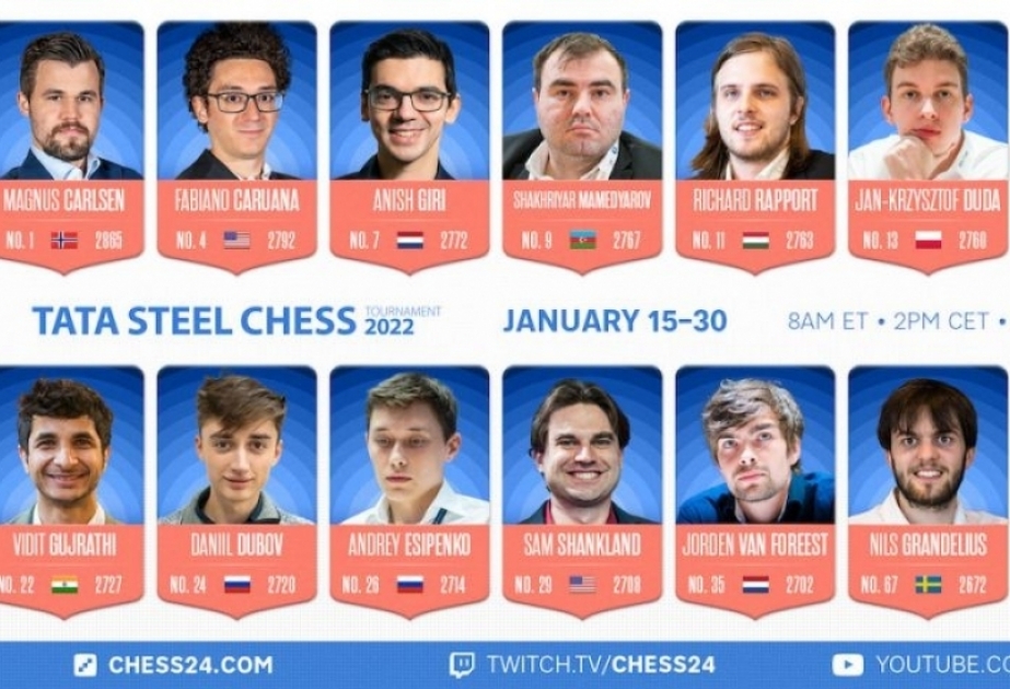 “Tata Steel Masters”: Şəhriyar Məmmədyarov Sergey Karyakin ilə heç-heçə edib