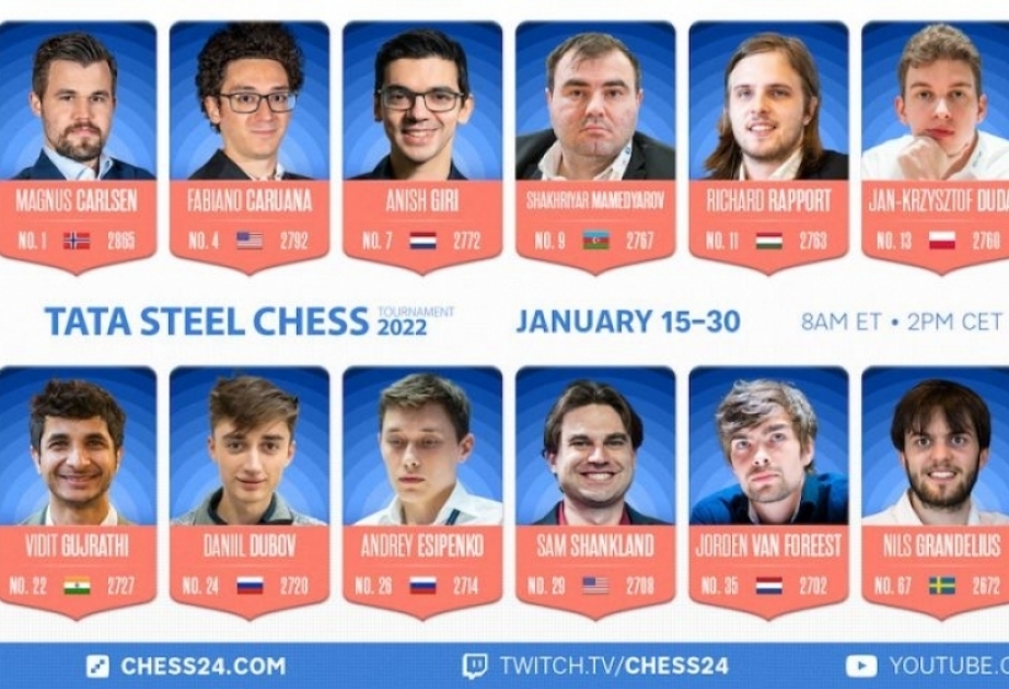 “Tata Steel Masters”: Şəhriyar Məmmədyarov növbəti turda Hindistan təmsilçisi ilə mübarizə aparacaq