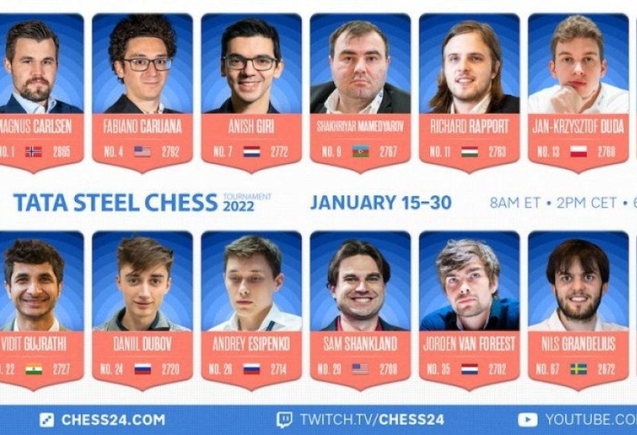 «Tata Steel Masters»: Шахрияр Мамедъяров поднялся на вторую ступень