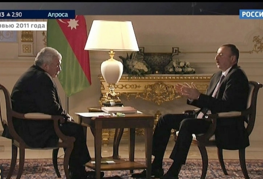 Im Fernsehsender ”Rossiya 24“ Sendung ”Formel der Macht“ ausgestrahlt, die dem 30. Jahrestag der Wiederaufnherstellung der Unabhängigkeit Aserbaidschans und dem 60. Geburtstag von Präsident Ilham Aliyev gewidmet ist VIDEO