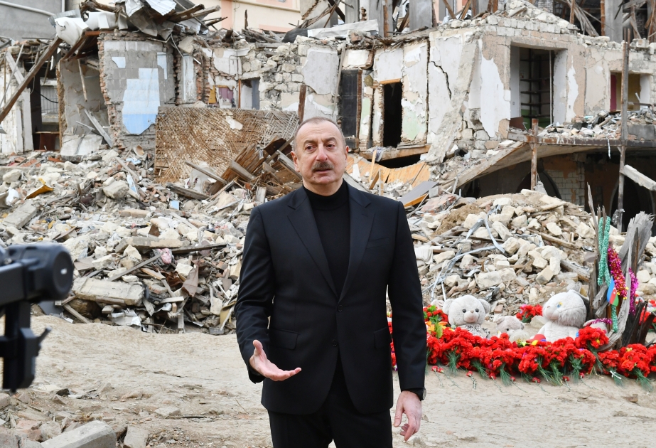 Prezident: Azad edilmiş torpaqlarla yanaşı, bütün başqa şəhər və rayonlarımız daim diqqətlə əhatə olunur