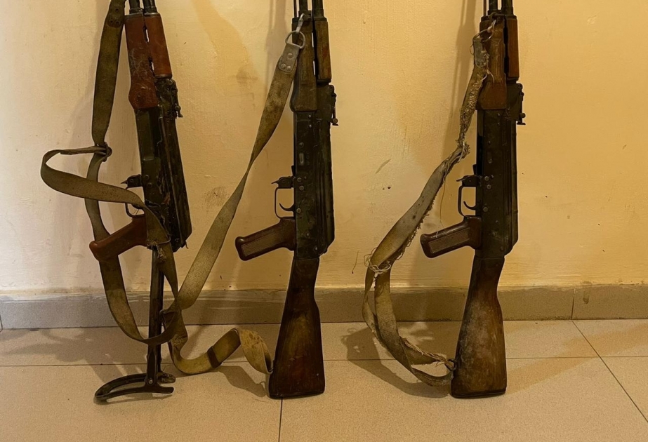 Tərtər rayonunda üç ədəd “AKM” markalı avtomat silah aşkarlanıb