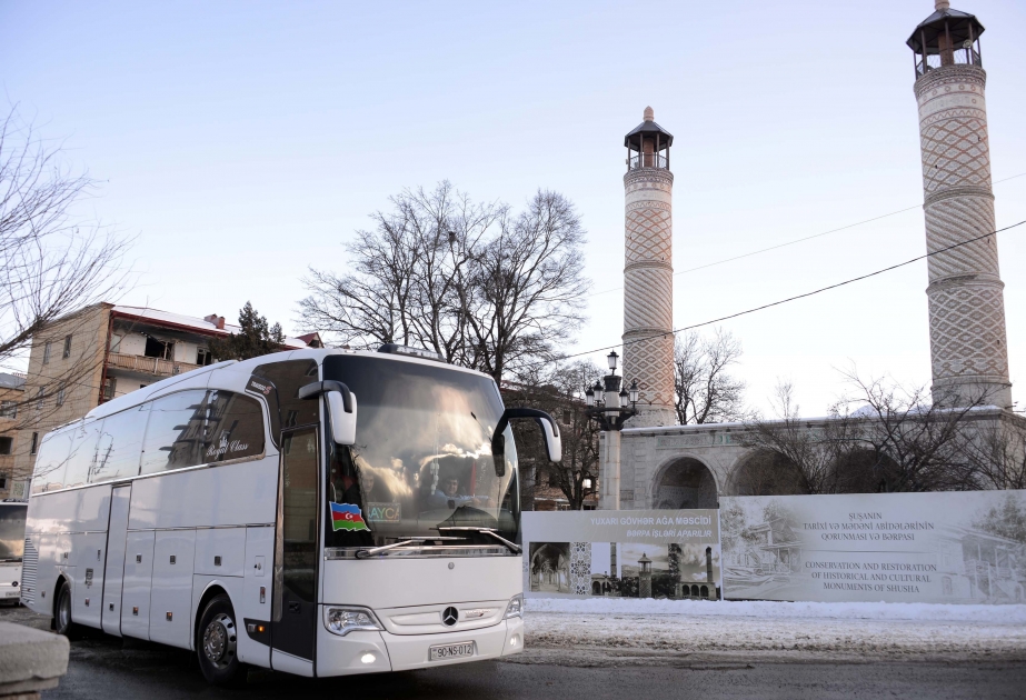 Aumenta el número de viajes en autobús de Bakú a Shusha