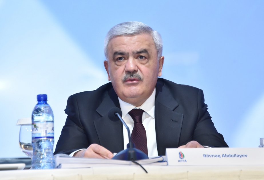Rövnəq Abdullayev: Ötən il Bakı "Avro-2020"nin 4 oyununa yüksək səviyyədə ev sahibliyi etdi