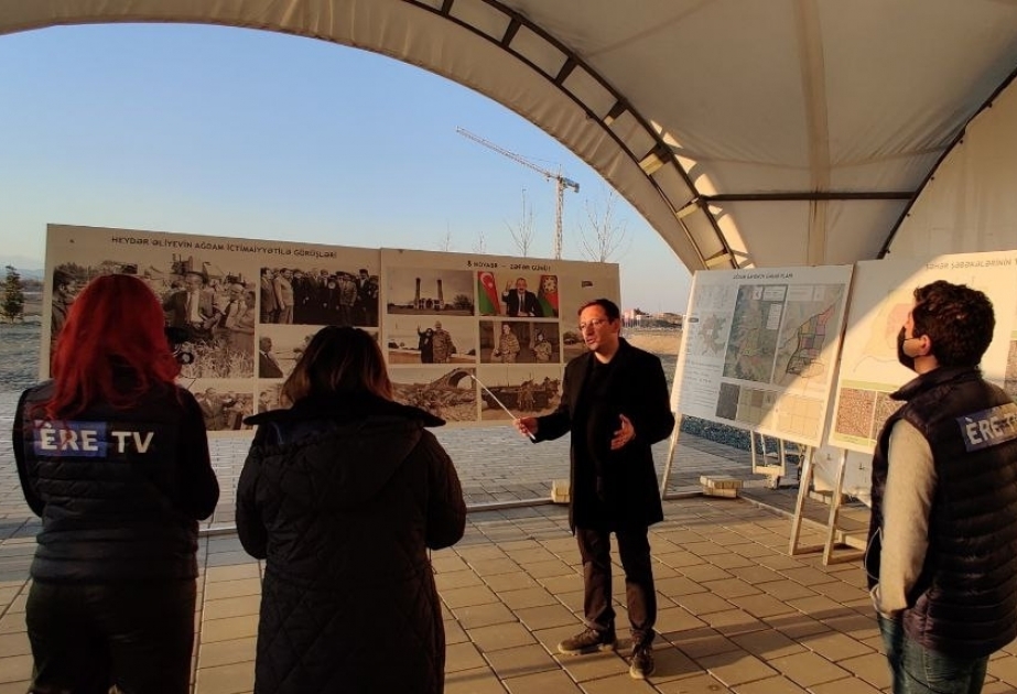 Representatives of French ERE TV visit Aghdam
