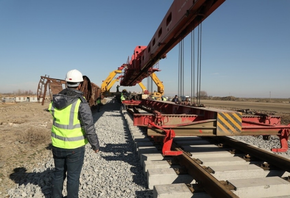 Comienza la construcción de estaciones en el ferrocarril Barda-Aghdam