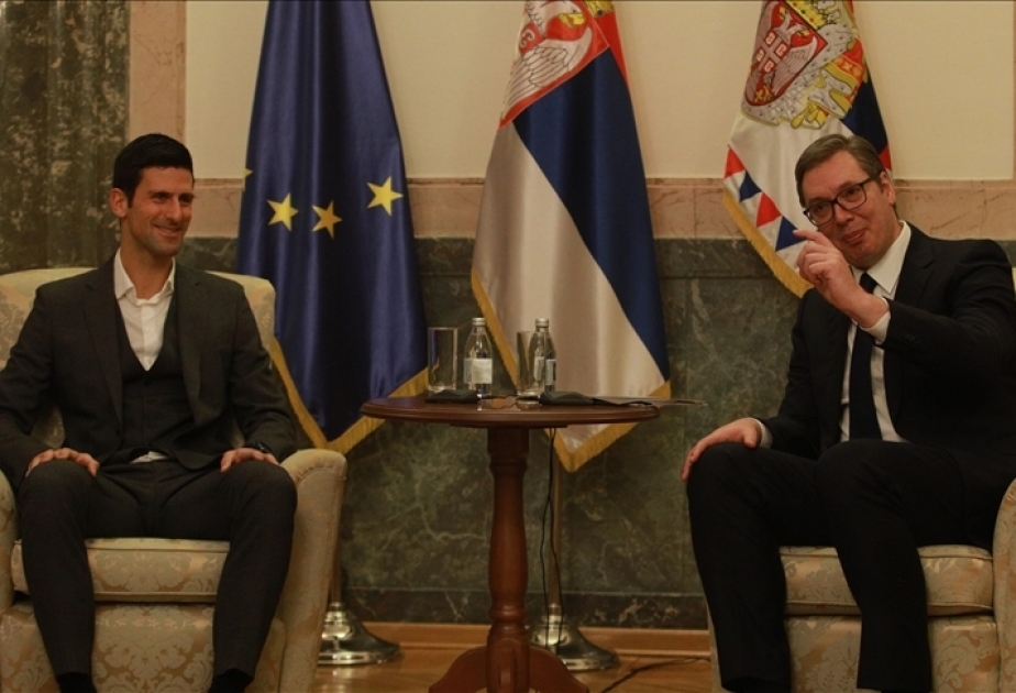 Serbiya Prezidenti Novak Cokoviçlə görüşüb