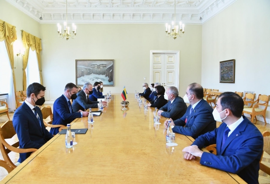 Гинатас Науседа: Существуют хорошие возможности для усиления экономического сотрудничества между Азербайджаном и Литвой